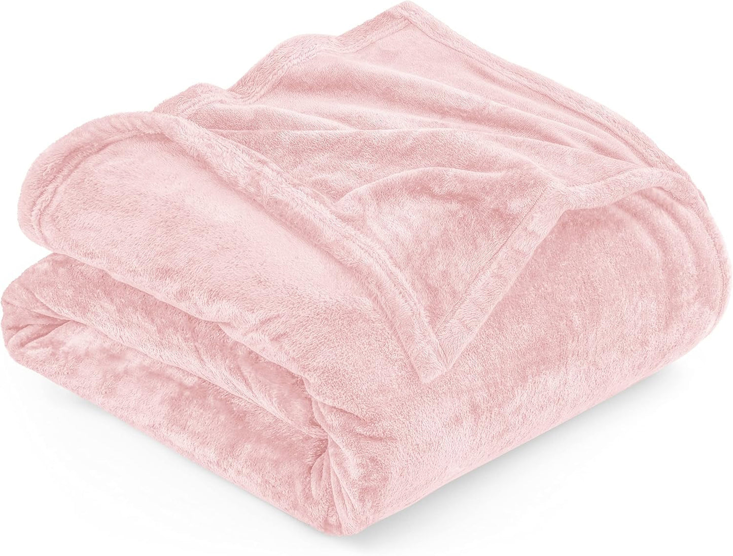 Utopia Bedding Gezellige fleecedeken [228x228 cm, grijs] Zachte, lichte, warme en pluizige deken Comfortabele en ademende deken voor slaapbank, slaapbank, bedden en dekens Besuche den Utopia Bedding-Store Roze 228x167 cm