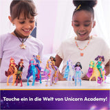 Unicorn Academy AVA en Unicorn Leaf Set - Originele figuren van ca. 12 cm groot uit de populaire Netflix-serie Met twee accessoires en haarborstels Voor fantasierijk rollenspel, voor kinderen vanaf 4 jaar Actiefiguren Naty Shop