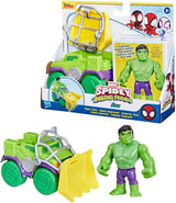 SPIDEY en ZIJN GEWELDIGE VRIENDEN Marvel Spidey motorfietsfiguur voor jongens en meisjes vanaf 3 jaar Actiefiguren Naty Shop Hulk Truck
