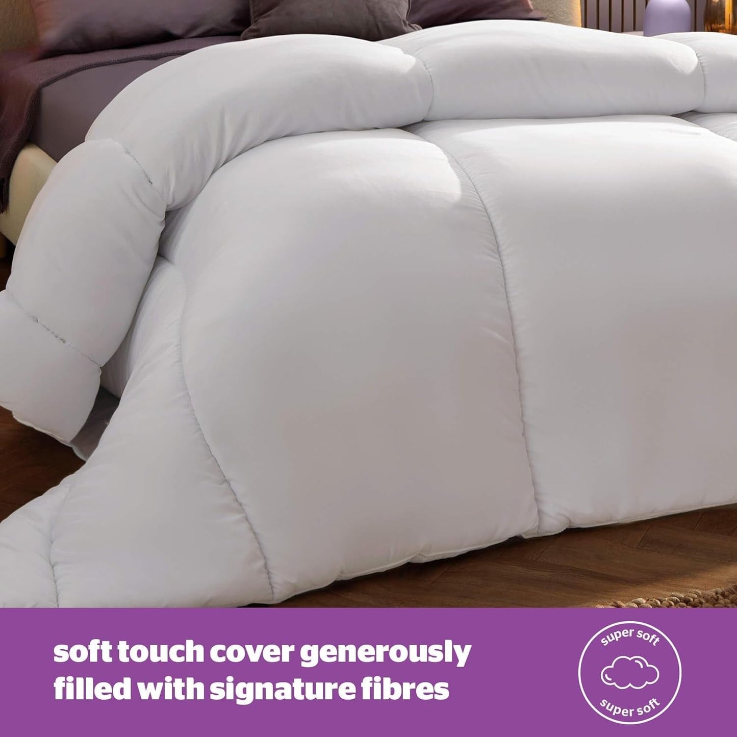 Silentnight Deep Sleep dekbed, wit, microvezel, wit, eenpersoonsbed Dekbedden en dekbedden Naty Shop