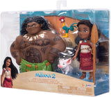 Cadeauset Moana 2 Vaiana en Maui 15cm