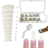 Sun Garden Nails monofasische transparante gel 30ml + doos met 100 tips + lijm voor tips 7ml