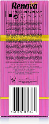 Renova papieren servetten, fuchsia, 40 servetten, groot, 2-laags