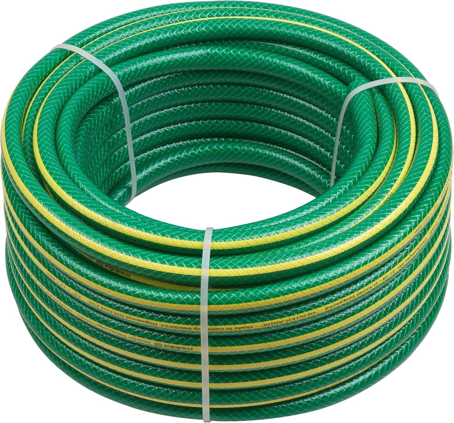 Meister kruisgeweven tuinslang, 12,7 mm (1/2 inch) - lengte 30 m - voor het bewateren van kleine oppervlakken - plet- en slijtvast - UV-bestendig, Virgin PVC tuinslang, waterslang, 9930260
