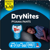 HUGGIES Drynites nachtluiers, voor jongens 4-7 jaar (17-30 kg), 30 stuks Naty Shop