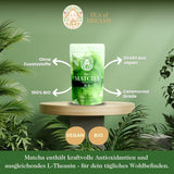 Biologisch Matcha-poeder voor thee en Matcha Latte - Premium ceremoniële kwaliteit uit Japan - Originele Kissui groene thee - 30g
