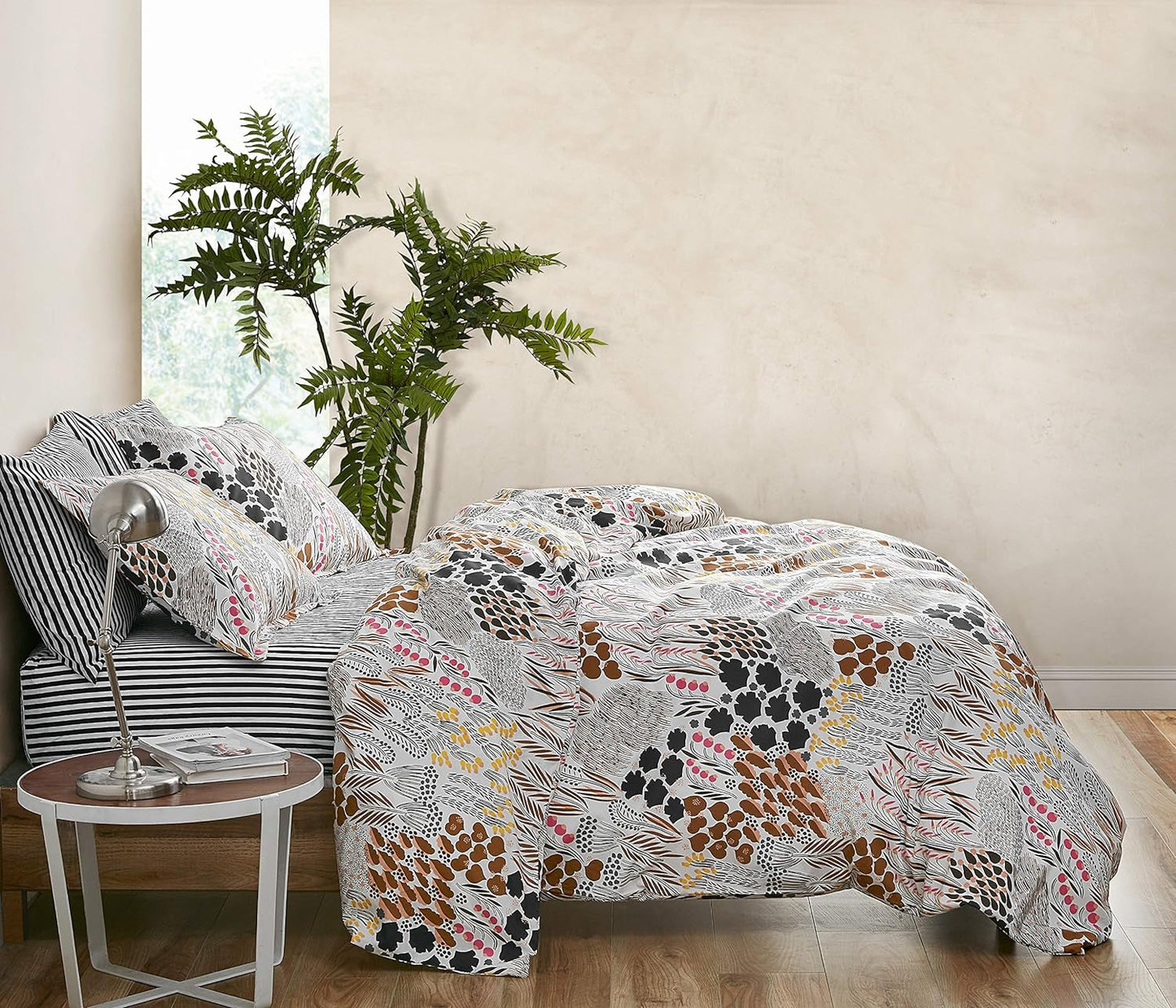 MARIMEKKO Queen beddengoedset, katoenen perkal beddengoed met bijpassende kussenslopen, het hele jaar door woondecoratie (Pieni Letto, veelkleurig, queensize bed) Naty Shop Dekbedden en dekbedden