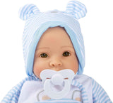 Small Foot Lukas pop, inclusief afneembare kleding, speen en zacht dekentje, rollenspel, 11238