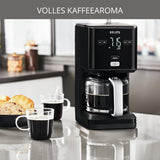 Krups Smart'n Light koffiemachine met timer, voor 1,25 liter filterkoffie, warmhoudfunctie, automatische uitschakeling, zwart, KM600810