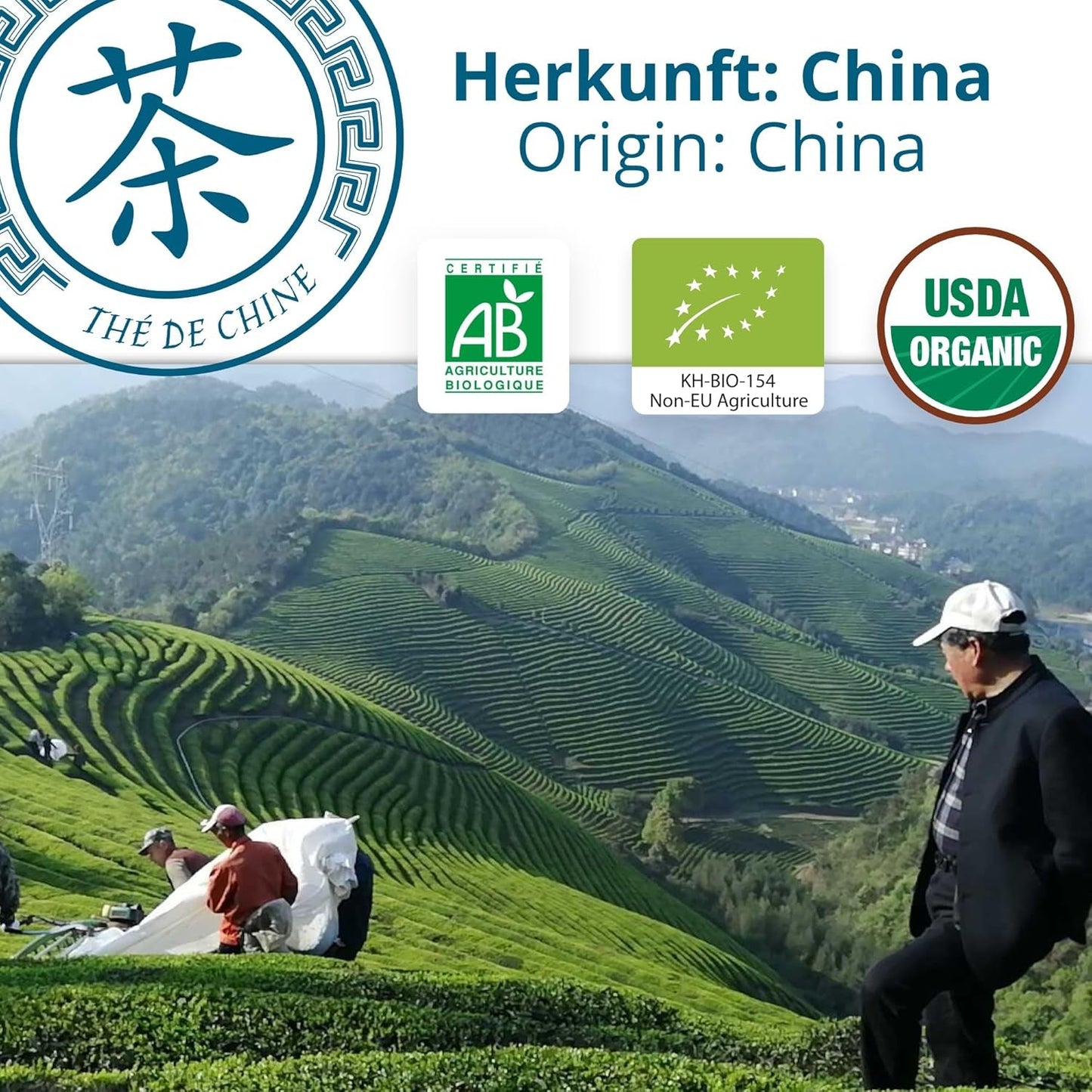 Khla - Bio Oolong Thee 100 G - Blauwe thee - Natuurlijke losse thee - Biologische Aziatische thee - Los en gesneden - Kruiden- en geïnfuseerde thee - Uit China