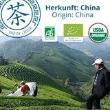 Khla - Bio Oolong Thee 100 G - Blauwe thee - Natuurlijke losse thee - Biologische Aziatische thee - Los en gesneden - Kruiden- en geïnfuseerde thee - Uit China