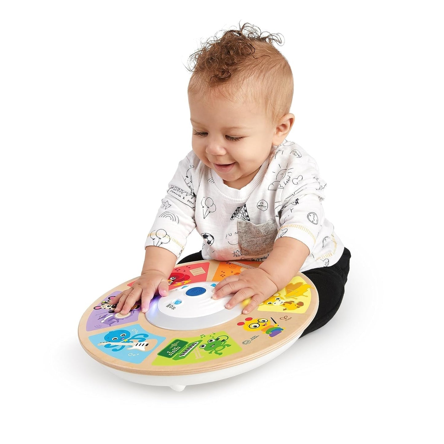 Baby Einstein, Hape, Cal's Smart Sounds Symphony Magic Touch Houten elektronisch activiteitenspeelgoed in 3 talen (Engels, Frans en Spaans), 3 standen, vanaf 6 maanden Babyspeelgoed Naty Shop