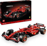 LEGO Technic Ferrari SF-24 F1 Raceauto - Modelauto voor volwassenen - Formule 1 verzamelset - V6-motor, versnellingsbak, stuurinrichting en DRS op schaal 1:8 - Cadeau voor fans van motorsport en racewagens 42207 Bouwsets Beuche den LEGO-Store Standaard titel