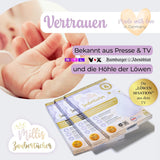 Millis Zaubertücher bei Windeldermatitis Baby, Bekannt aus "Die Höhle der Löwen", 25 Tücher (1 x 25er) met Aloë Vera, Mandelöl & Q10 - Pflegt, Schützt & dient als Wundschutz bei gereizter Haut