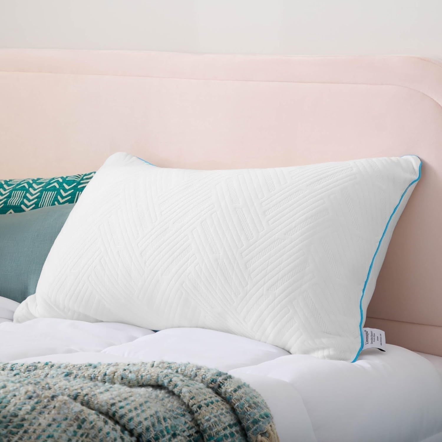 Linenspa Wit Standaard Gel Memory Foam Kussen Naty Shop Standaard Kussens Standaard titel