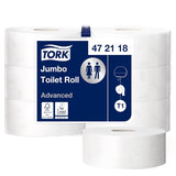 Toiletpapier Tork Jumbo Wit T1, Advanced, 2 lagen, 6 × 380 M, 472118