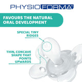 Chicco PhysioForma Comfort-fopspeen 16-36 maanden, babyfopspeen met siliconen speen, 1 stuk, ondersteunt fysiologische ademhaling en correcte orale ontwikkeling, blauw