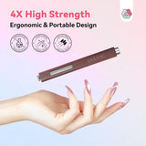 SAVILAND 4X Hochfester Cat Eye Magnet Für Nagel: 3-in-1 Nagelmagneet Rund Lange Streifenperle N35 Neodym Ultra Strong Magnet Für Nagellack Präzise 3S Formung Cat Eye Gel Nagellack Magnet Magnetstift