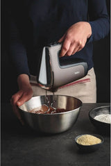 Tefal HT650E Power Mix Silence Handmixer | 600 Watt | Variabele snelheidsregelaar | Turbo- en Auswurf-functie | Extreme vrijetijdsmotor | Incl. 2 Rührbesen en 2 Knethaken | Tarwekeuken Naty Shop