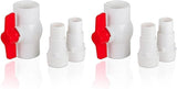 Gre AR512 - Aan/uit-ventiel met 2 adapters voor Ø38 en Ø32 mm slangen