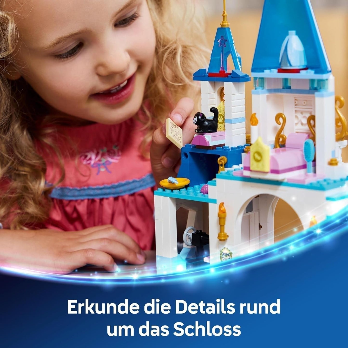LEGO Disney Princess kasteel Assepoester en paardenkoets, set voor meisjes vanaf 6 jaar, fantastisch speelgoed met prinses Assepoester en charmante prins mini-poppen, cadeau-idee voor Disney-fans 43275 Bouwsets Beuche in LEGO-Store