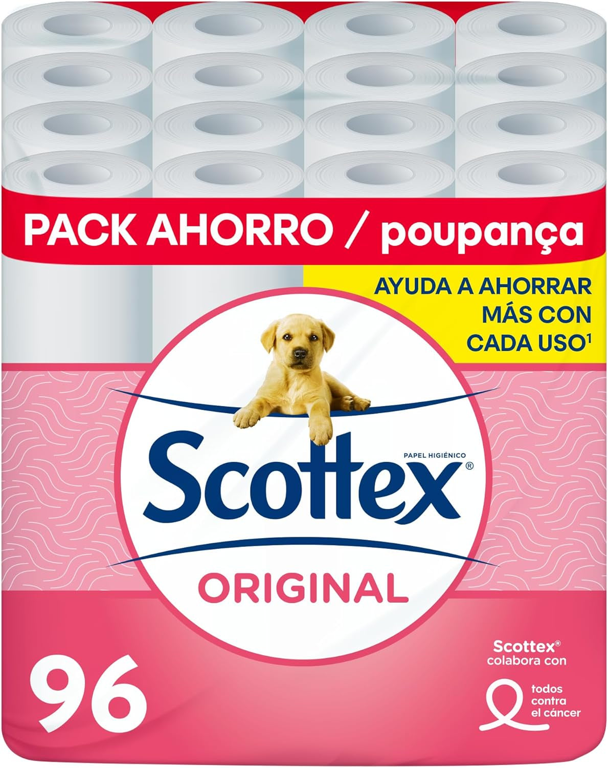 Toiletpapier Origineel, 128 witte rollen