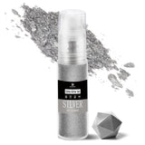 DecoRom, eetbare glitters, poeder, 10 gram Glitter Naty Shop Zilver