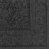 50 servetten ROYAL Collection 1/4-vouw 40 X 40 zwart "Ornamenten"