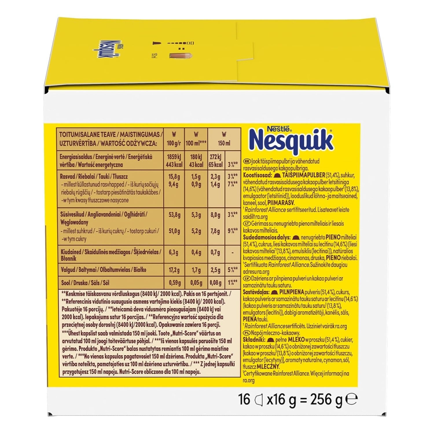 NESCAFÉ DOLCE GUSTO NESQUIK Kakaokapseln 3er-pakket (3 x 16 Kapseln)