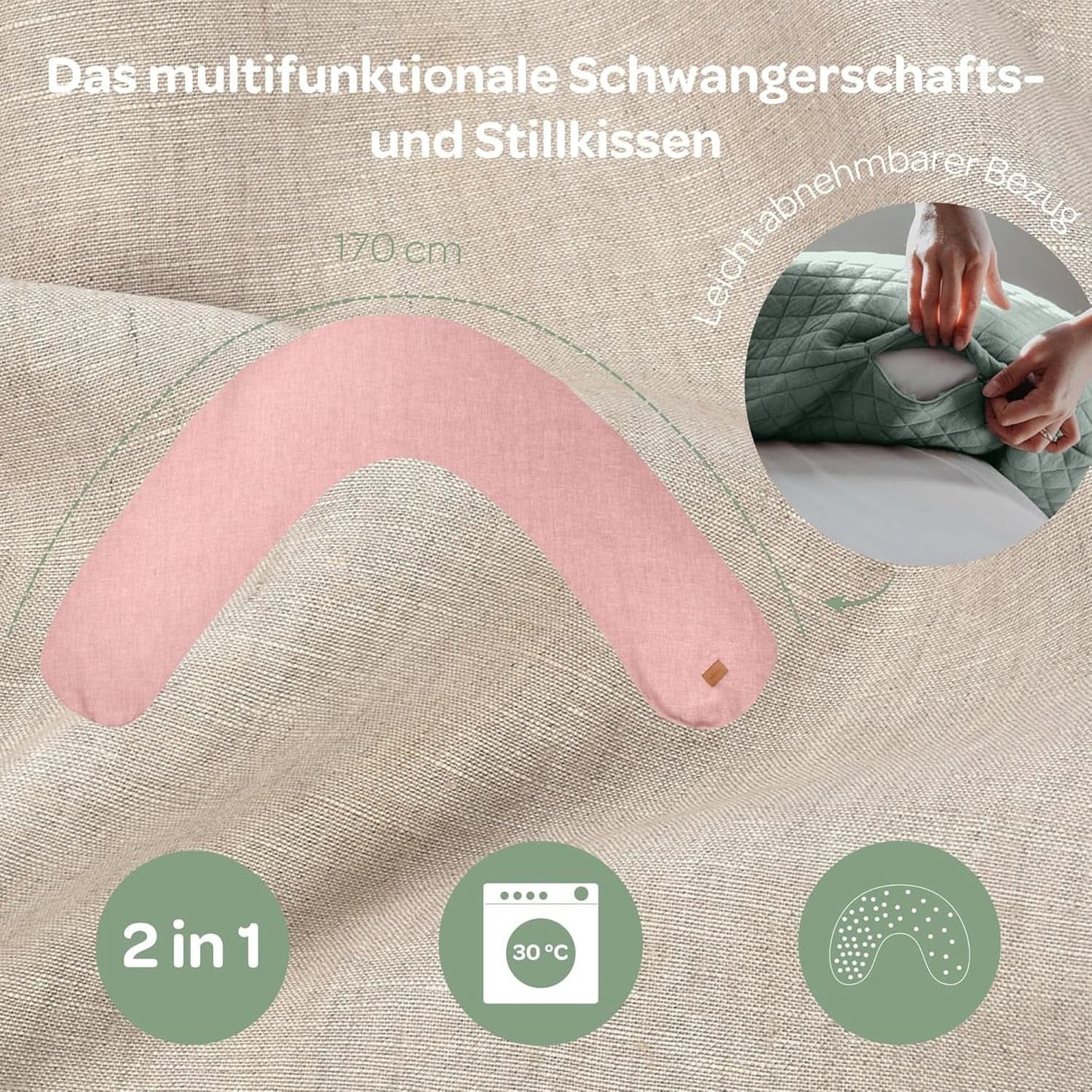 BÉABA, Big Flopsy, multifunctioneel kussen voor borstvoeding Accessoires Voeding en borstvoeding Bebe Naty Shop