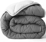 All Seasons Twin/Twin XL Omkeerbaar donzen alternatief dekbed - Ademend, extra lang, hoge kwaliteit, zachte microvezel - Grijs Dekbedovertrek Quilts & Quilts Naty Shop Lichtgrijs/Donkergrijs Twin / Twin Xl
