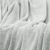 Aqua-Textil Pluizige knuffeldeken 150 X 200 Cm Grijs Wit Melange Pluche TV-deken Sprei Sherpa Fleece Oeko-Tex Ottawa Bedden en dekens Besuche den aqua-textil-Store