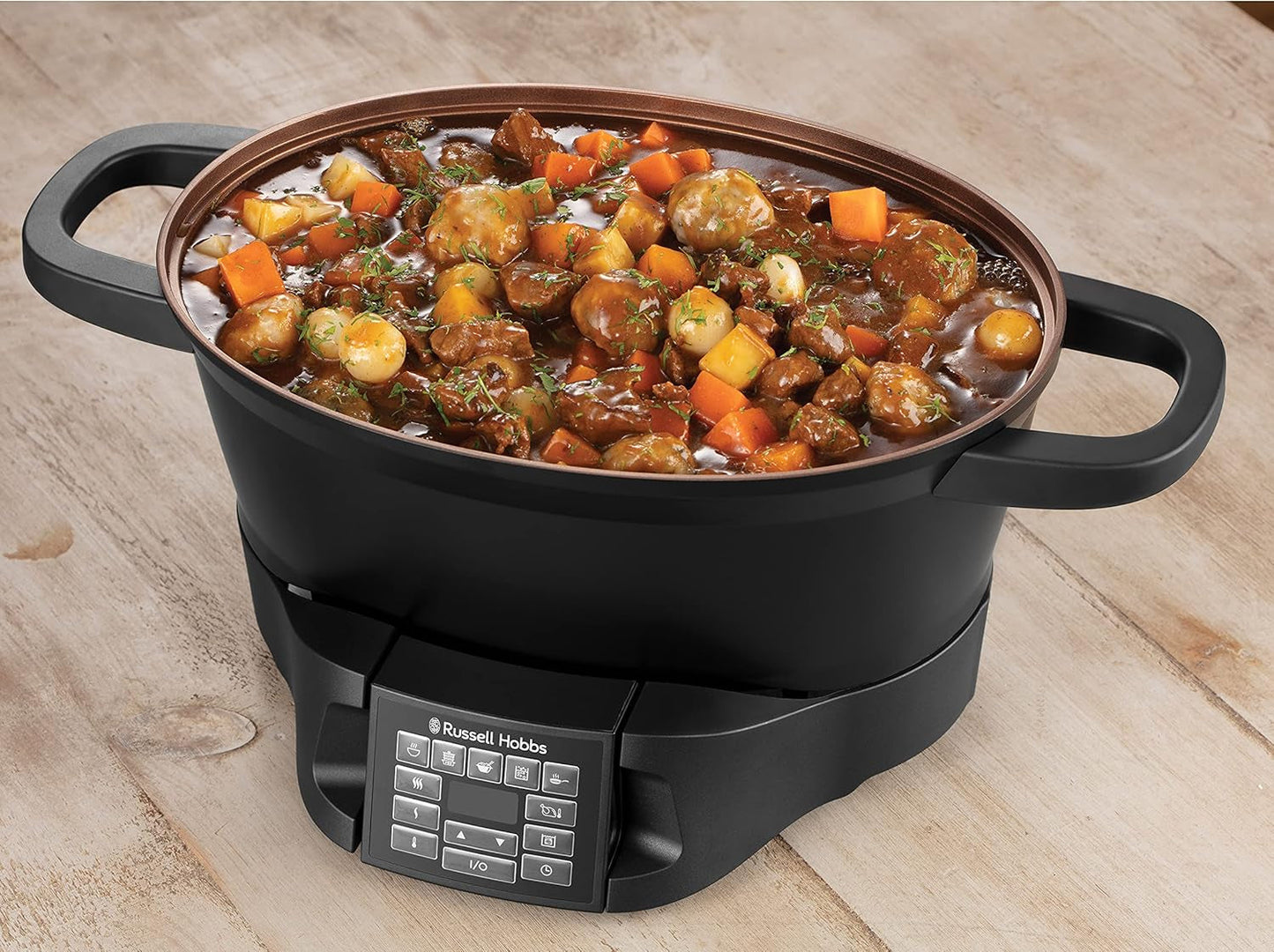Multicooker Russell Hobbs 6,5L, digitaal display, 8 kookfuncties Slowcooker Naty Shop