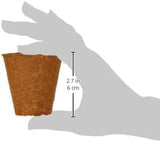 Dehner potten voor zaailingen, rond, Ø 6 cm, 96 stuks, bruin
