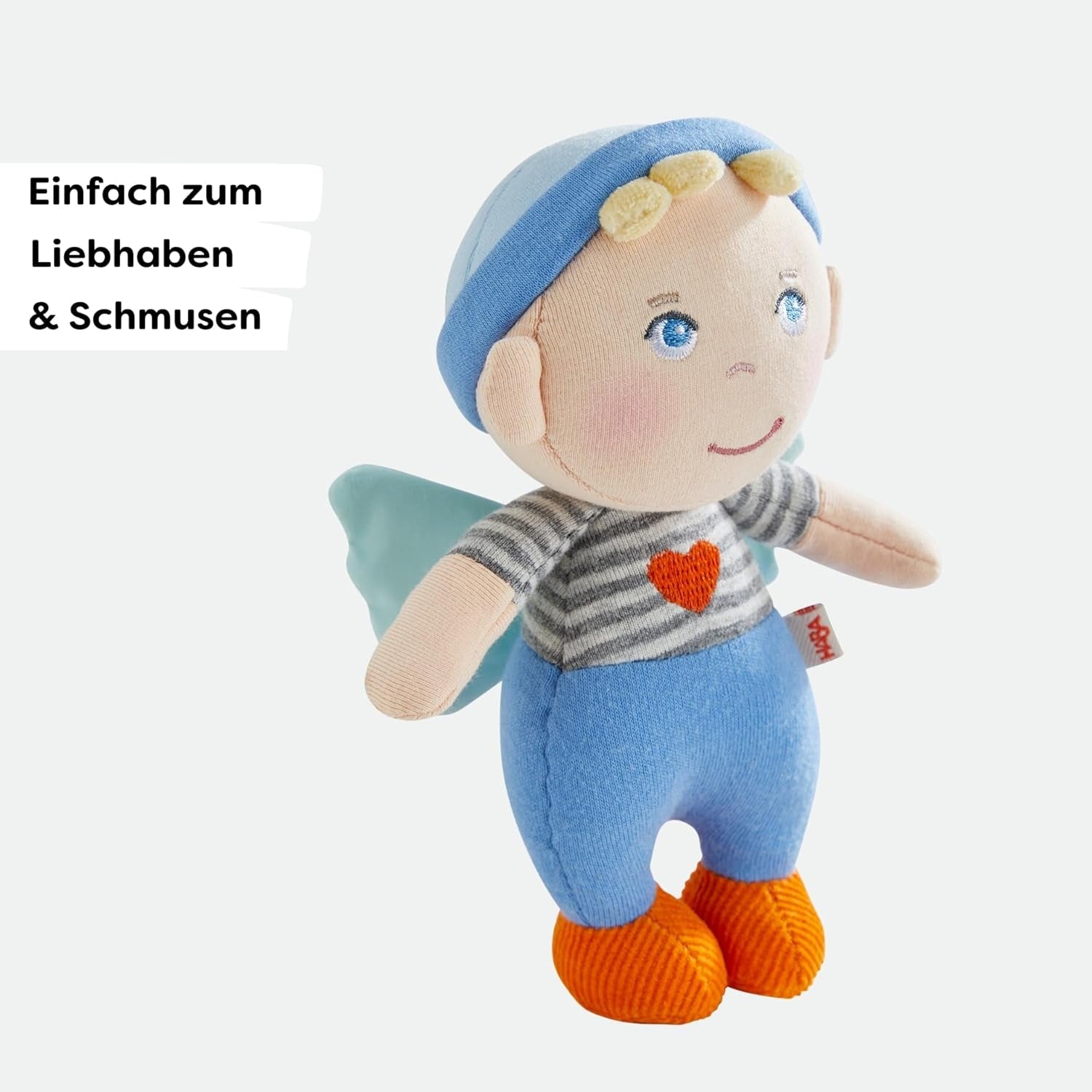 HABA Beschermengelmatten - Pluche textielpop (15 cm), ideaal welkomstcadeau voor baby's en peuters - wasbaar op 30°C - 2011869001 Poppen Naty Shop