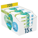Opus Ocean of Discovery en Pampers Harmony Aqua Baby Wet Wipes Box, 720 doekjes (15 x 48), zachte bescherming voor de gevoelige huid met 99% water