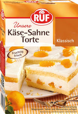 RUF Apfeltorte, Backmischung Für Eine Apfel-Torte Met Sahne-Creme en Zimt-Zucker, Apfel-Zimt-Torte, Vegan Naty Shop Käse-Sahne-Torte 350 G (1Er Pack)