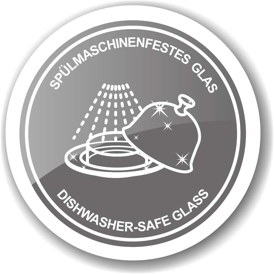 EDZARD eendenjampot (Ø 10 cm) gemaakt van zilver en glas - Doos en lepel - Kom, suikerpot, kaas - Jampot met deksel, opbergruimte met deksel, geschenkdoos met slot