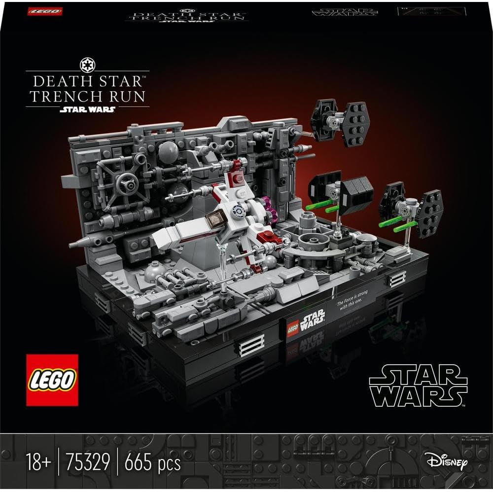 LEGO 75329 Star Wars Death Star Trench Run Diorama-set, Luke Skywalker's X-Wing-model voor volwassenen, A New Hope Fan-merchandise, kamerdecoratie, cadeaubouwsets bij LEGO-Store