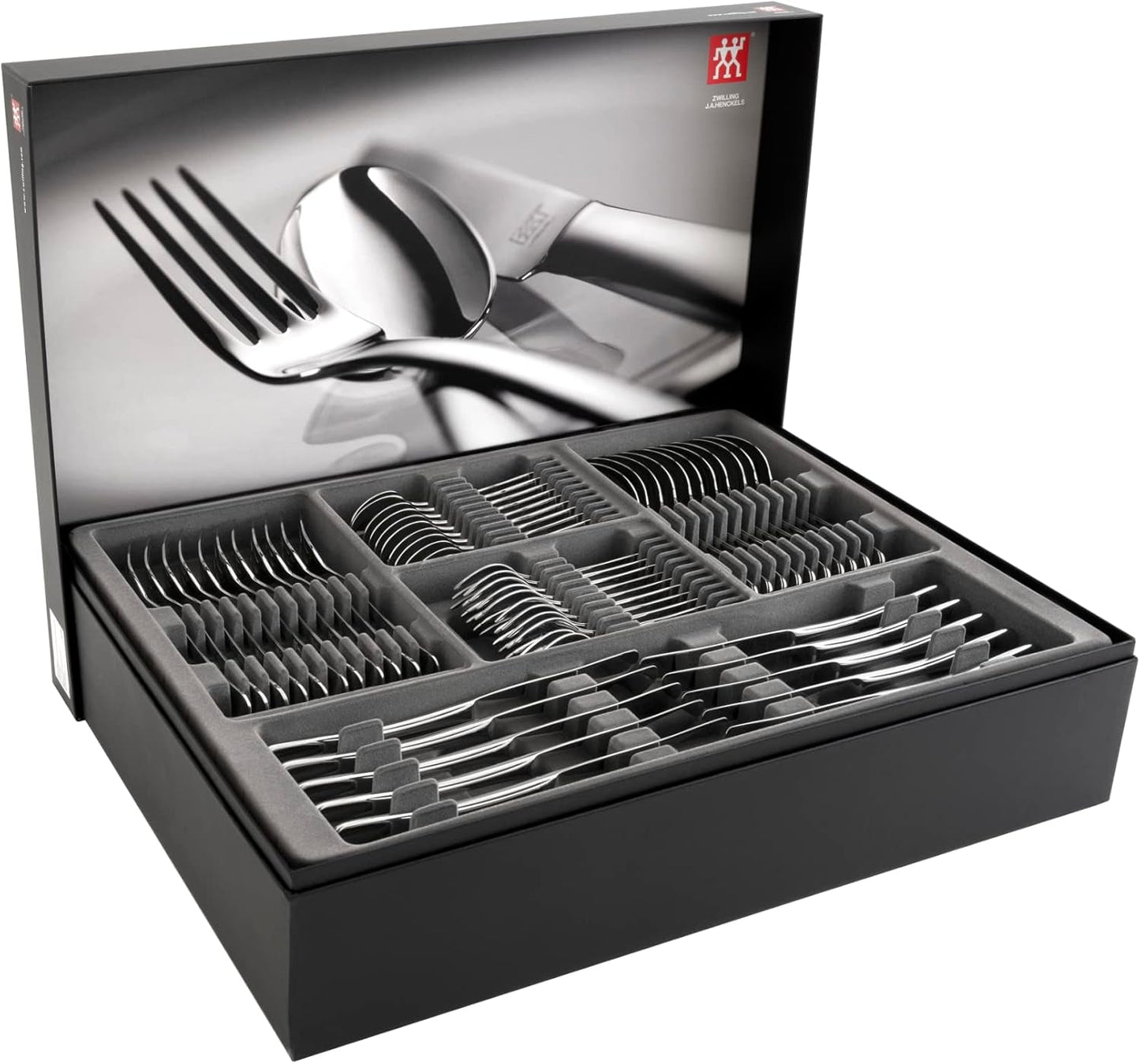 ZWILLING Nottingham bestekset, 72-delig, voor 12 personen, roestvrij staal 18/10 Keuken Naty Shop