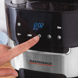 GASTROBACK Grind & Brew Pro thermische espressomachine, zilver, zwart