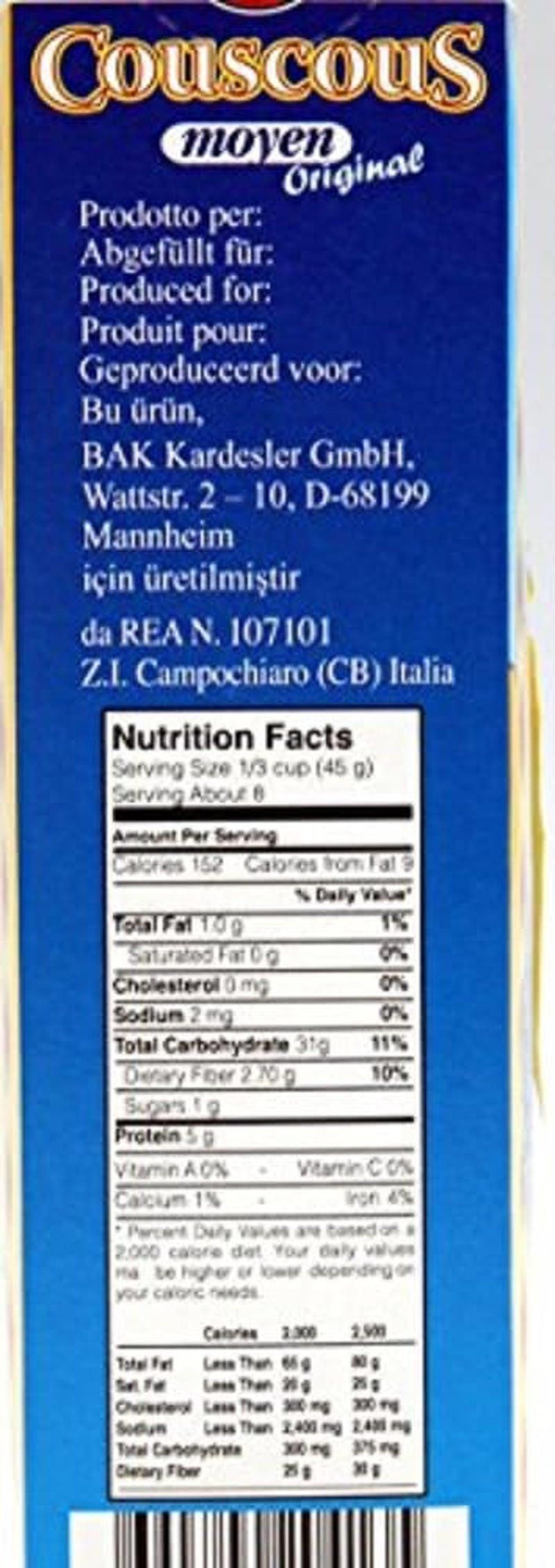 Couscous Moyen Origineel, 0,5 kg (pak van 4)