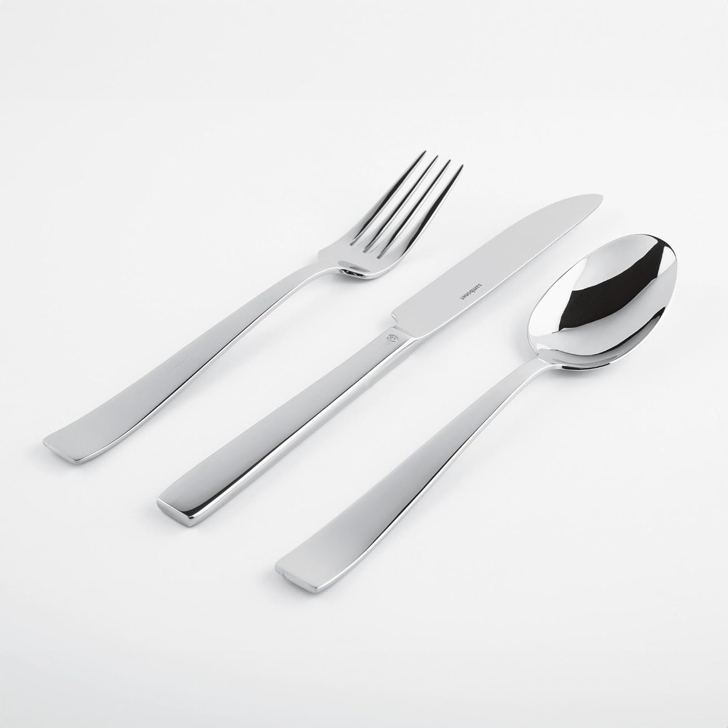 Sambonet 62512-83 platte monoblok bestekset, 36-delig, 18/10 roestvrij staal, vaatwasmachinebestendige keuken Naty Shop