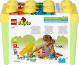 LEGO DUPLO Klassieke stenen doos, auto's en vrachtwagens, voertuigspeelset voor kinderen vanaf 1,5 jaar, creatief leerspeelgoed, autospeelgoed en raceautoset 10439 Bouwsets Besuche in LEGO-Store