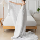 Zomerdekbed 155X220 Licht zomerdekbed 90 GSM dekbedden 155X220Cm dekbed Dun dekbed Bruikbaar zonder hoes Koeldekbed Soft Cosy White Dekbedden en quilts Naty Shop