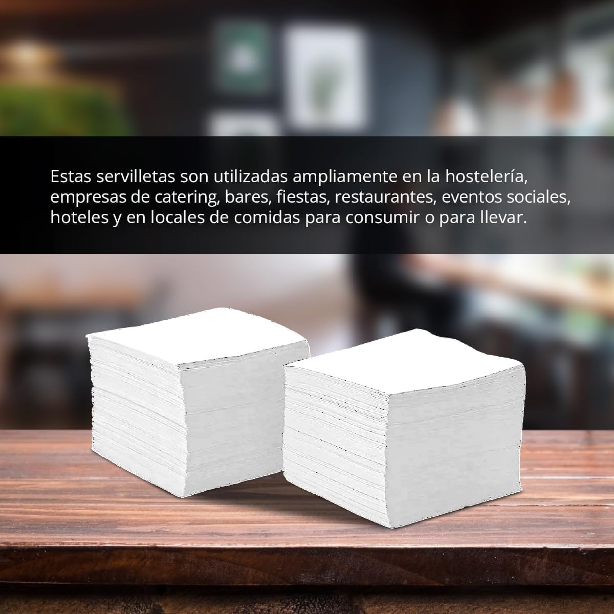 300 stuks witte cocktailpapieren servetten + roestvrijstalen servethouder microdottextuur dik absorberend 10 x 10 cm samengevouwen