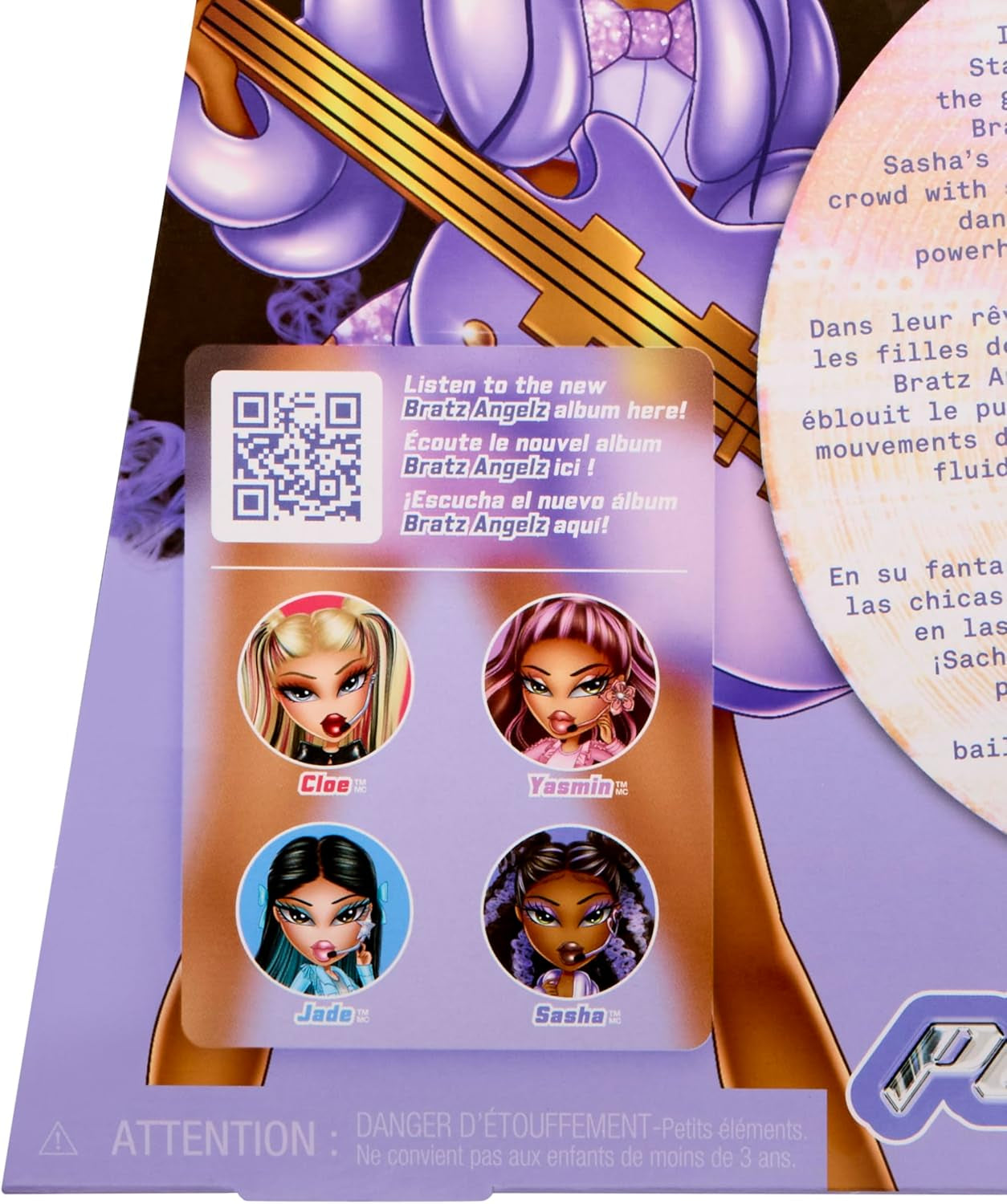 BRATZ Pop Starz Sasha – Modepop met sleutelhanger, outfit en muzikale accessoires om te verzamelen