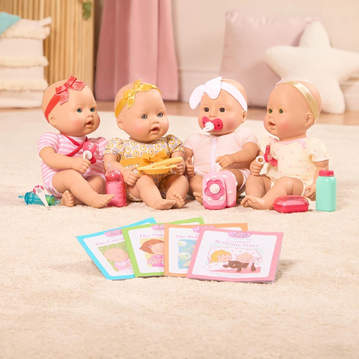 Baby Sweetheart-pop - Bedtijd - 31 cm - Zacht lichaam - Fopspeenaccessoire - Fantasiespel - Speelgoed vanaf 3 jaar