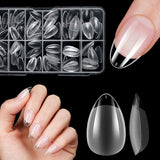 Korte kunstnagels Ballerina 120 stuks lijm op 12 maten Korte kunstnagels Zachte gel Volledige dekking nageltips voor korte gelnagels S