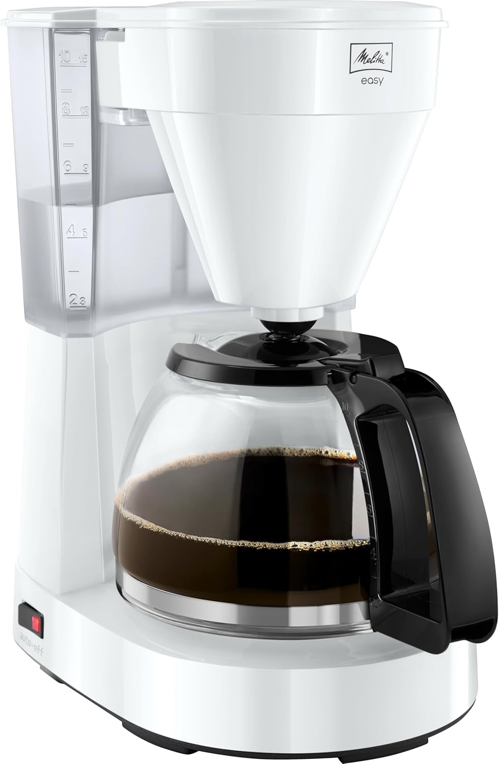 Melitta Easy – Espressomachine met filter en glazen karaf, voor maximaal 10 koppen koffie, zwart